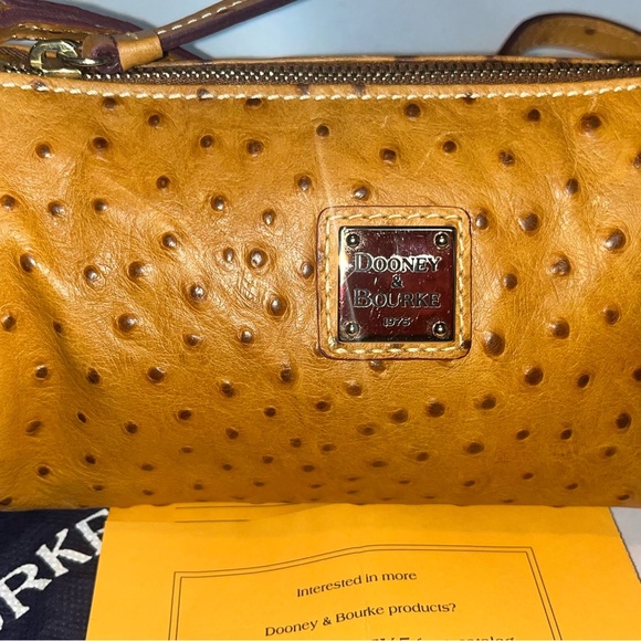 Dooney & Bourke Ostrich Leather Mini Bag - Picture 3 of 11